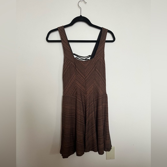 Free People skater dress- lace up back - Picture 2 of 6